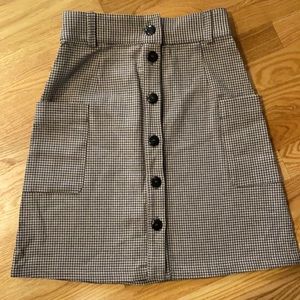 Houndstooth Mini Skirt